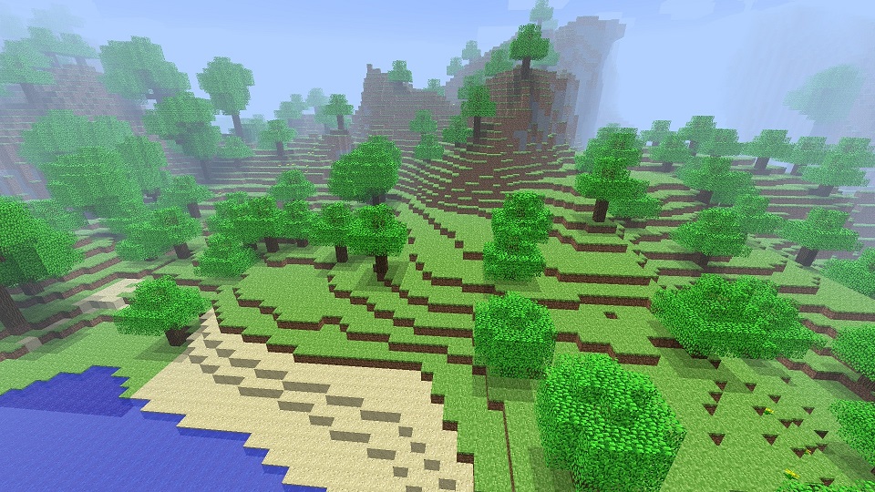 A larger perspective of the herobrine creepypasta hill